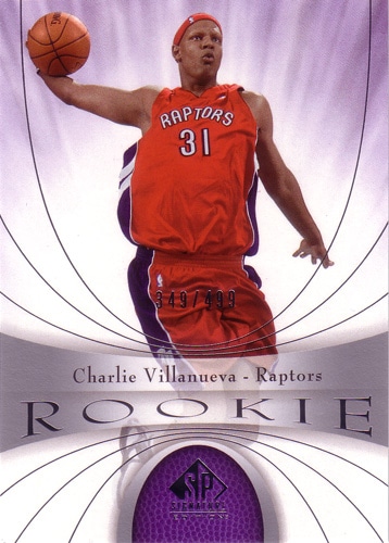 チャーリー・ビラヌエバ NBAカード Charlie Villanueva 05/06 SP Signature Edition Rookie 349/499
