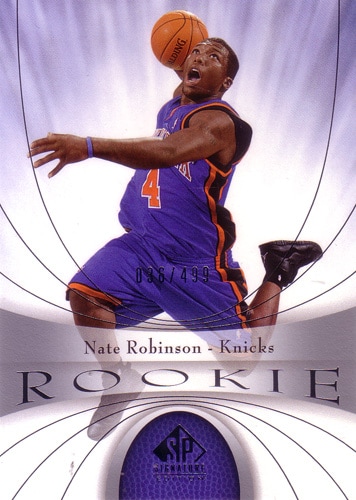ネイト・ロビンソン NBAカード Nate Robinson 05/06 SP Signature Edition Rookie 036/499