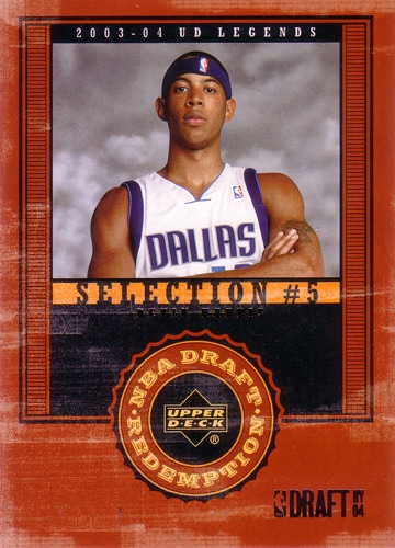 デビン・ハリス NBAカード Devin Harris 03/04 UD Legends NBA Draft Redemption XRC