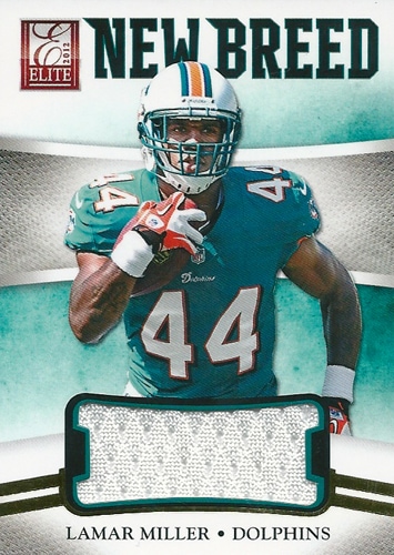 ラマー・ミラー NFLカード Lamar Miller 2012 Panini Elite New Breed Jerseys 010/399