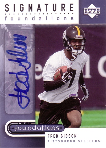 フレッド・ギブソン NFLカード Fred Gibson 2005 UD Foundations Signature Foundations Silver