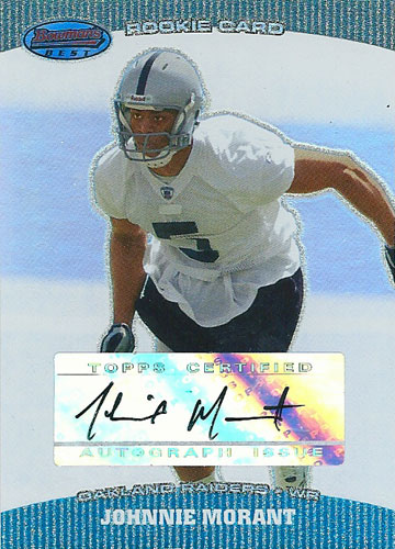 ジョニー・モラント NFLカード Johnnie Morant 2004 Bowman's Best Rookie Autographs