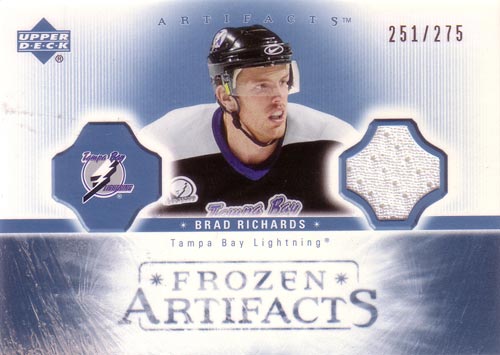 ブラッド・リチャーズ NHLカード Brad Richards 2005/06 UD Artifacts Frozen Artifacts 251/275