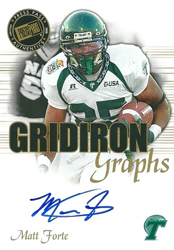 マット・フォルテ NFLカード Matt Forte 2008 Press Pass SE Gridiron Graphs