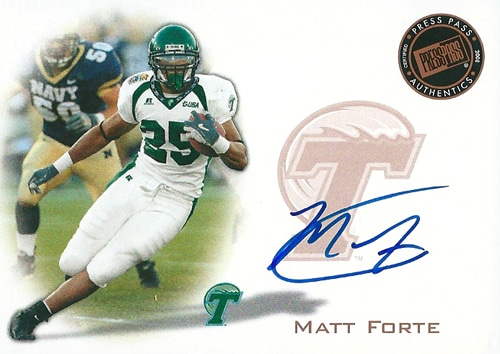 マット・フォルテ NFLカード Matt Forte 2008 Press Pass Autographs Bronze