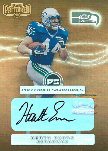 ヒース・エバンス NFLカード Heath Envans 2001 Playoff Preferred Signatures
