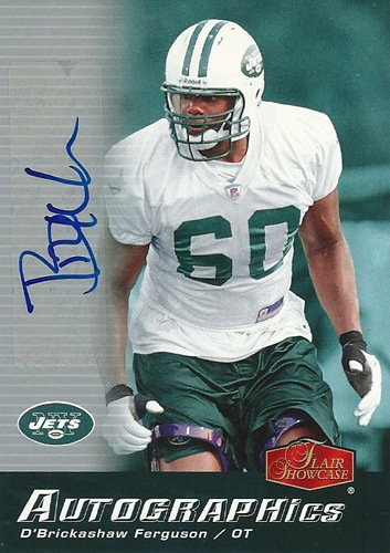 デブリッカショー・ファーガソン NFLカード D'Brickashaw Ferguson 2006 Flair Showcase Autographics