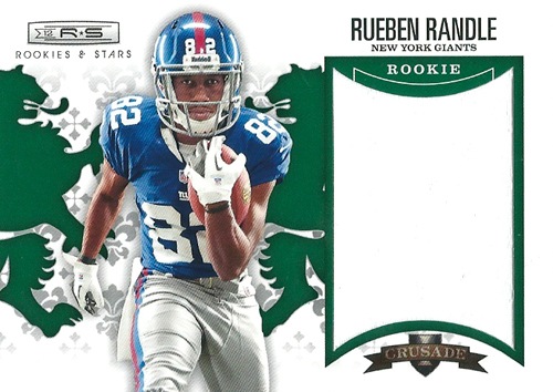 ルーベン・ランドル NFLカード Rueben Randle 2012 Panini Rookies and Stars Rookie Crusade Materials Green 95/99