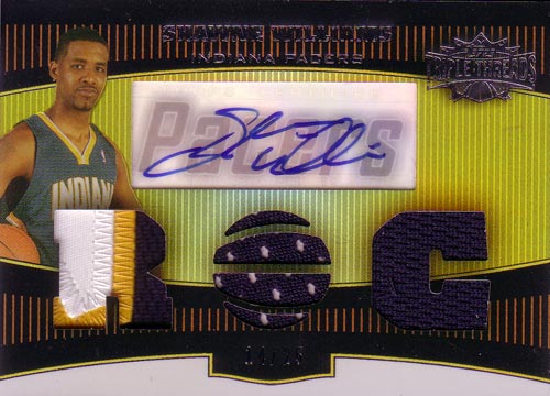 ショーン・ウィリアムス NBAカード Shawne Williams 06/07 Topps Triple Threads Rookie Patch Auto 14/25