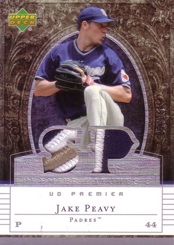 ジェイク・ピービー MLBカード Jake Peavy 2007 UD Premier Patches 