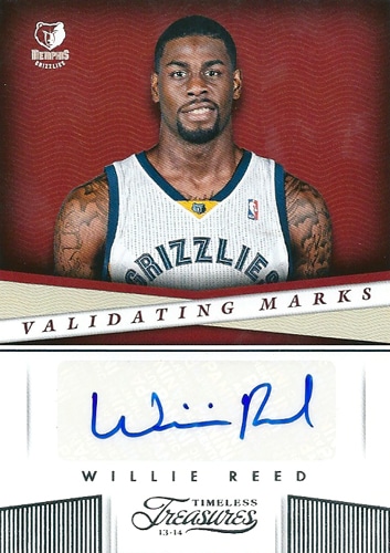 ウィリー・リード NBAカード Willie Reed 13/14 Timeless Treasures Validating Marks