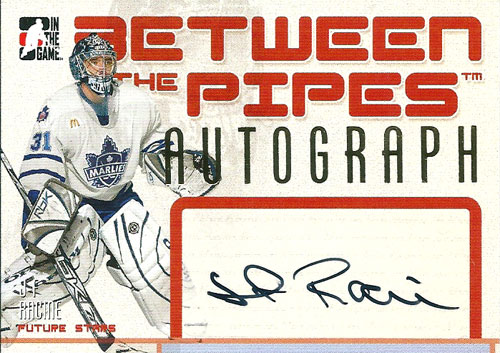 ジャン-フランソワ・ラシーン NHLカード J-F Racine 2006/07 Between the Pipes Autographs