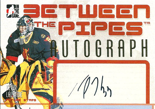 ケビン・ラランド NHLカード Kevin Lalande 2006/07 Between the Pipes Autographs