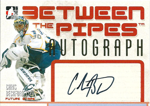 クリス・ベックフォード-セイユ NHLカード Chris Beckford-Tseu 2006/07 Between the Pipes Autographs