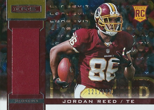 ジョーダン・リード NFLカード Jordan Reed 2013 Panini Rookies and Stars Jersey Longevity Parallel 121/299