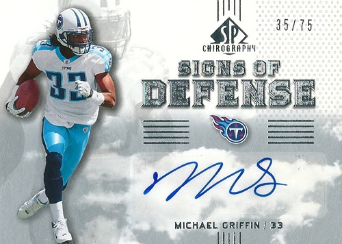マイケル・グリフィン NFLカード Michael Griffin 2007 SP Chirography Signs of Defense Autographs 35/75