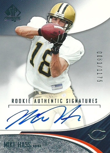マイク・ハス NFLカード Mike Hass 2006 SP Authentic Rookie Autographs