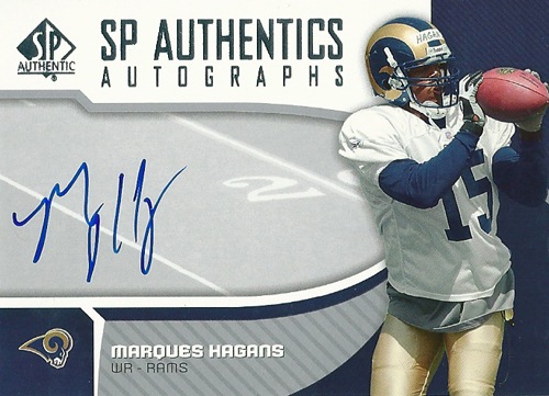 マーケス・ヘイガンズ NFLカード Marques Hagans 2006 SP Authentic Authentics Autographs