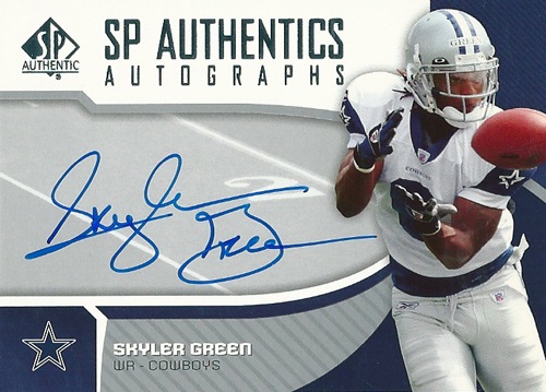 スカイラー・グリーン NFLカード Skyler Green 2006 SP Authentic Authentics Autographs