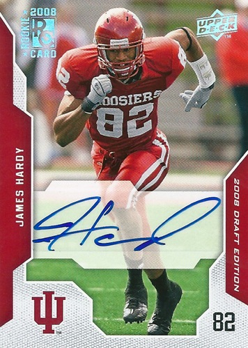ジェームス・ハーディー NFLカード James Hardy 2008 UD NFL Draft Edition Autographs