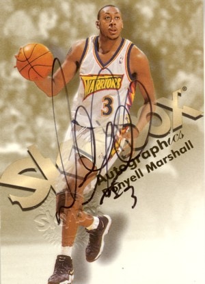 Donyell Marshall　1998/99 Skybox Autographics