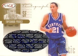 Tayshaun Prince　2002 SAGE Autographs Gold 120枚限定！