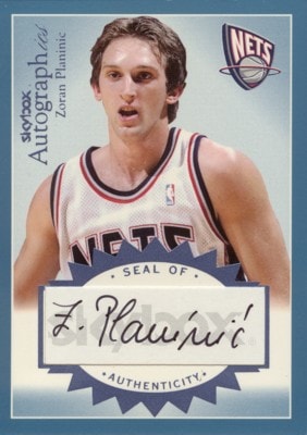 Zoran Planinic　2003/04 Skybox Autographics Autographs 300枚限定！