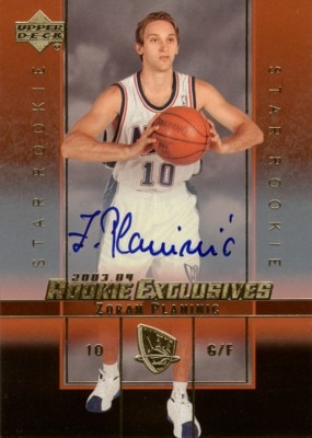 Zoran Planinic　2003/04 UD Rookie Exclusives Autographics