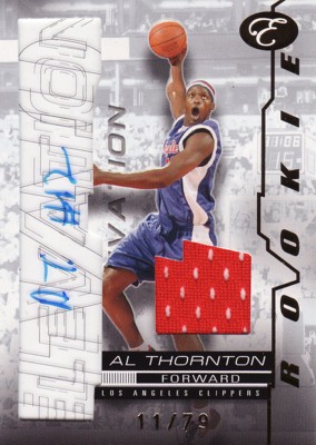 Al Thornton　2007/08 Bowman Elevation Rookie Writings Relics 79枚限定！