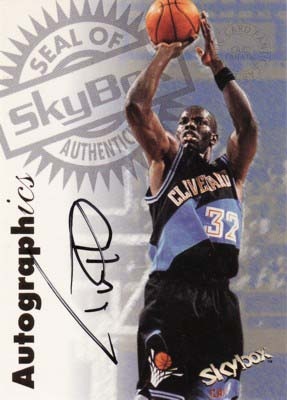 Tyrone Hill　1997/98 Skybox Autographics
