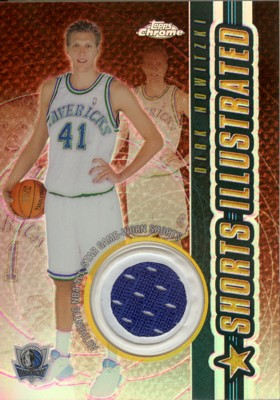 ダーク ノビツキー 2001/02 Topps Chrome Shorts Illustrated Jersey 