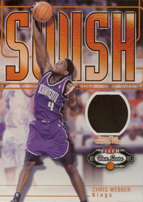 Chris Webber　2002/03 Fleer Box Score Dish & Swish Warm-Ups