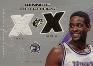 Chris Webber　2002/03 SPx Winning Materials ②