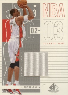 Shareef Abdur-Rahim　2002/03 SP Game Used Authentic Fabrics①