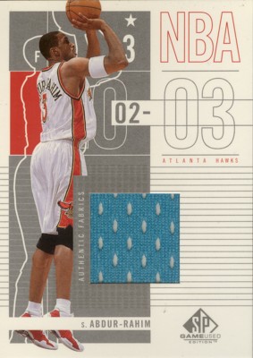 Shareef Abdur-Rahim　2002/03 SP Game Used Authentic Fabrics②