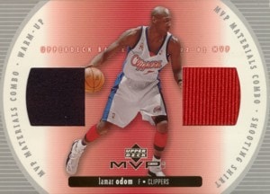 Lamar Odom　2002/03 UD MVP Materials Combo