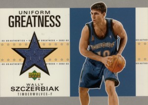 Wally Szczerbiak　2002/03 UD Authentics Uniform Greatness