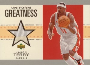 Jason Terry　2002/03 UD Authentics Uniform Greatness
