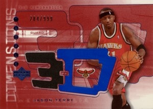 Jason Terry　2003/04 UD Triple Dimensions 3-D Warm-Ups 999枚限定！