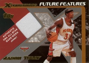 Jason Terry　2001/02 Topps Xpectations Future Features Jersey