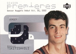 Nikoloz Tskitishvili　2002/03 Upper Deck Season Premieres Jersey