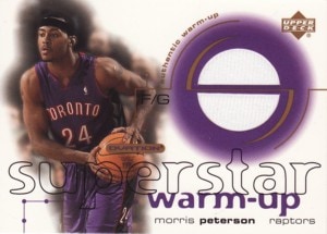 Morris Peterson　2001/02 UD Ovation Superstar Warm-Ups