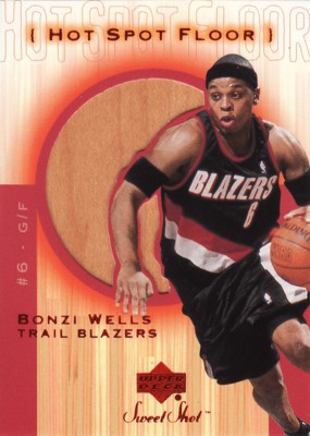 Bonzi Wells　2001/02 UD Sweet Shot Hot Spot Floor