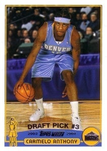 Carmelo Anthony　2003/04 Topps Rookie Card