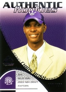 Chris Bosh　2003/04 SP Game Used Rookie Card 999枚限定！