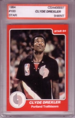 Clyde Drexler　1983/84 Star Extended Rookie Card　CSA9 Mint！