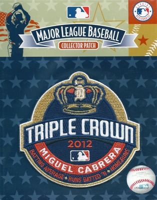 (セール)MLB 2012 ミゲル・カブレラ 三冠王記念ロゴパッチ / 2012 Miguel Cabrera Triple Crown Logo Patch