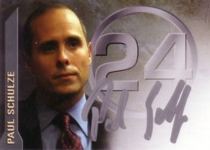 Ryan Chapell （Paul Schulze）　　24 Season 3　直筆サインカード