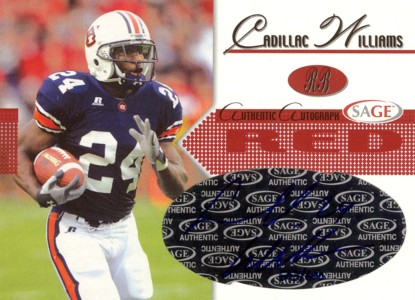 Cadillac Williams 2005 SAGE Autographed Autographs Red 600枚限定！