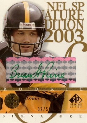 Brisn St.Pierre 2003 SP Signature Autographs Green Ink 50枚限定！